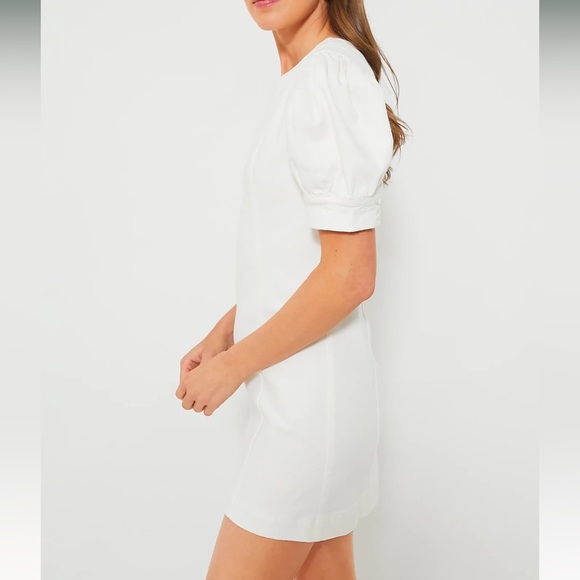 HYACINTH HOUSE White Stretch Denim Juniper Mini Dress - Picture 4 of 13